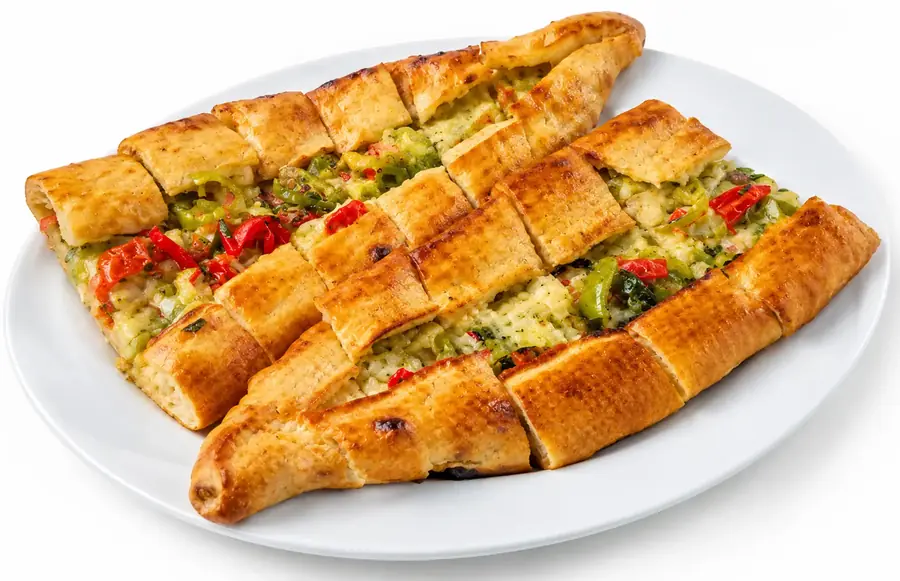 Kaşarlı Sebzeli Pide