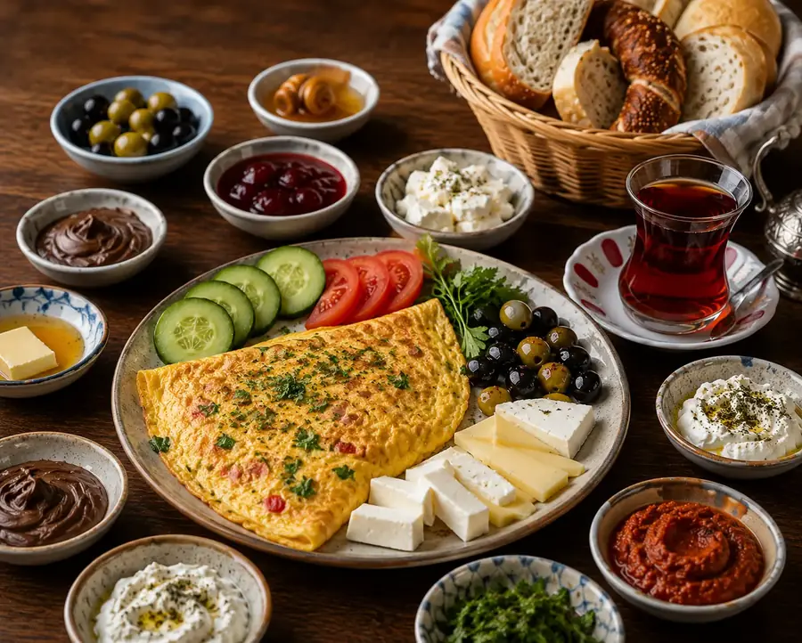 Frühstück mit Omelette
