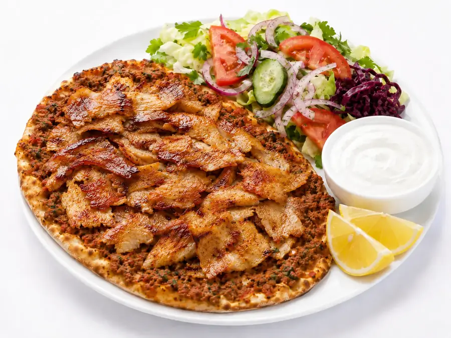 Lahmacun-Teller Fleisch