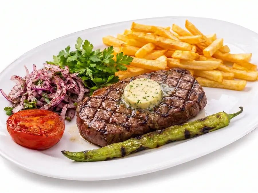 Rumpsteak (mit Kräuterbutter)