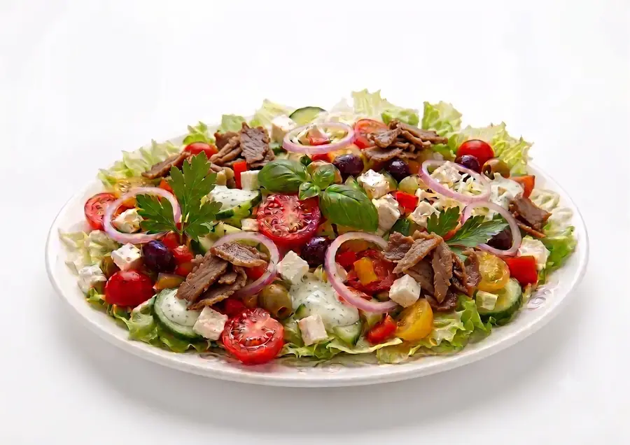 Drehspieß Salat